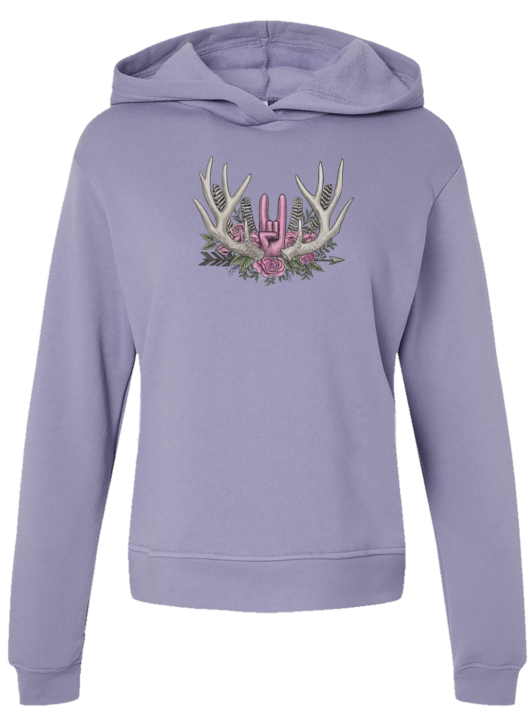 Racks and Roses Lavender Hoodie