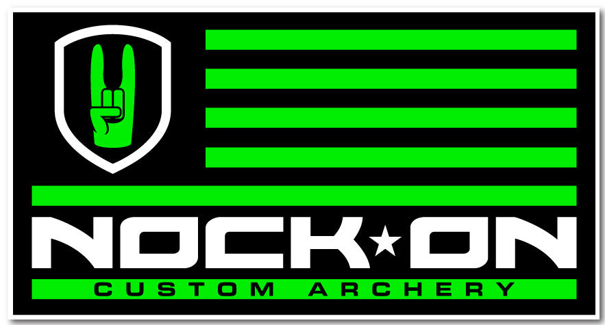 Large Nock On Nation Flag Decal