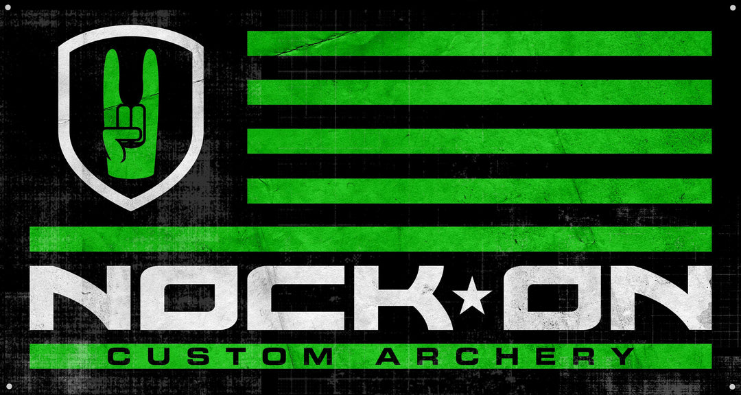 Nock On Nation Flag Banner (50"x 26.5")
