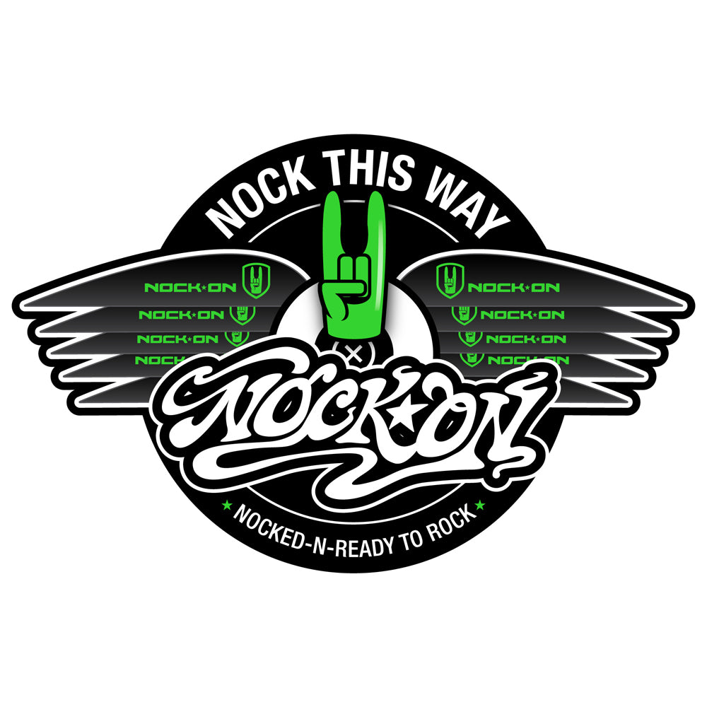Nock This Way Sticker