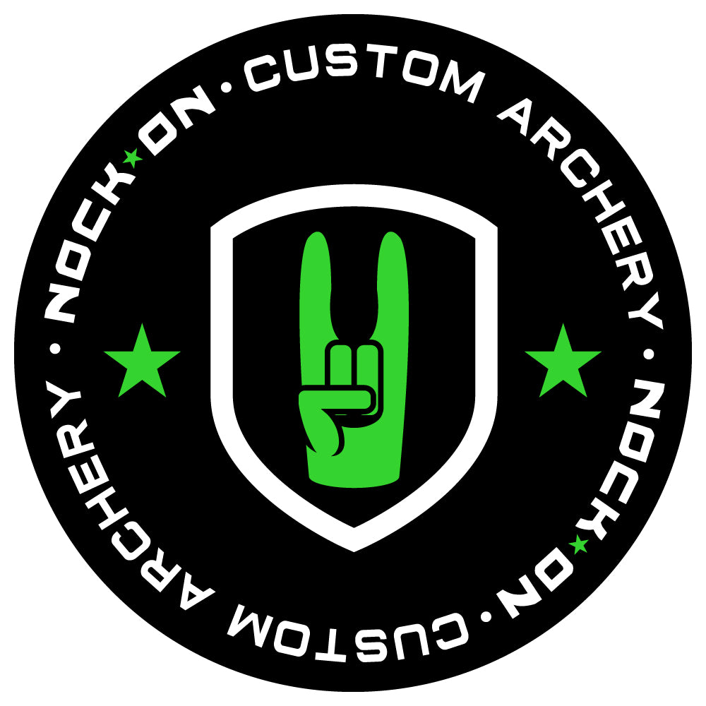 Nock On Custom Archery Round Sticker