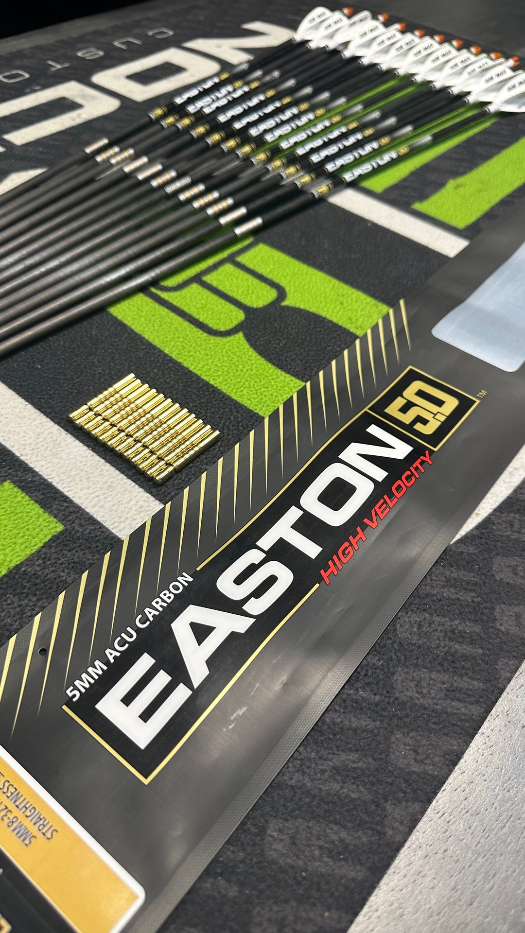 Easton 5.0 Match Grade Bare Shafts (12ct) Includes Brass HIT & Stainless Match Collars