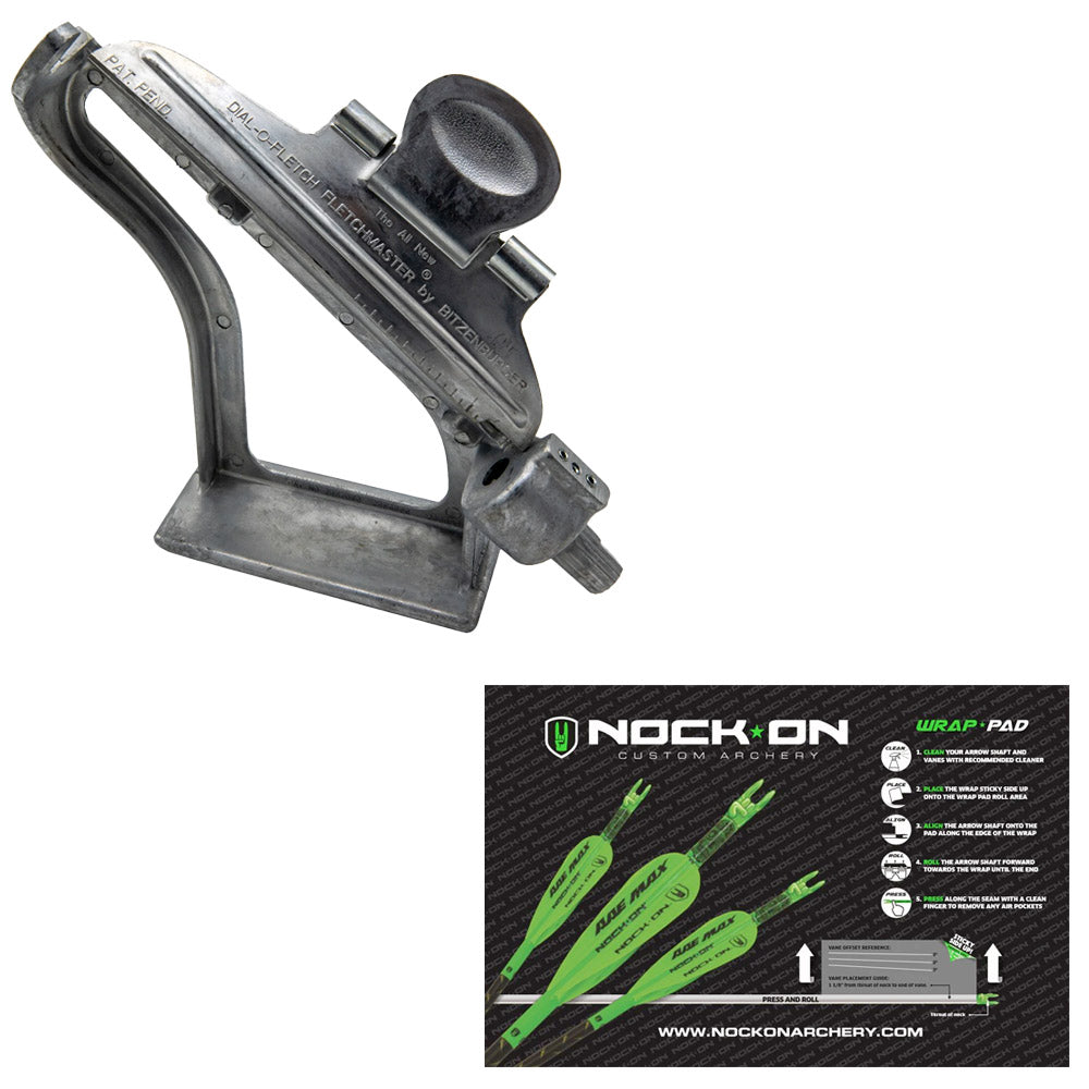 Bitzenburger Custom Set Fletching Jig- WITH FREE WRAP PAD