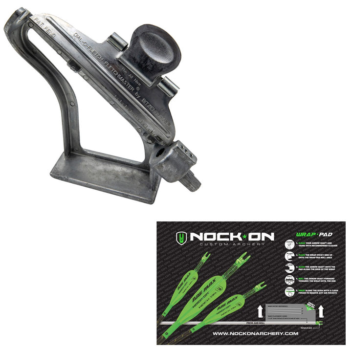 Bitzenburger Custom Set Fletching Jig- WITH FREE WRAP PAD