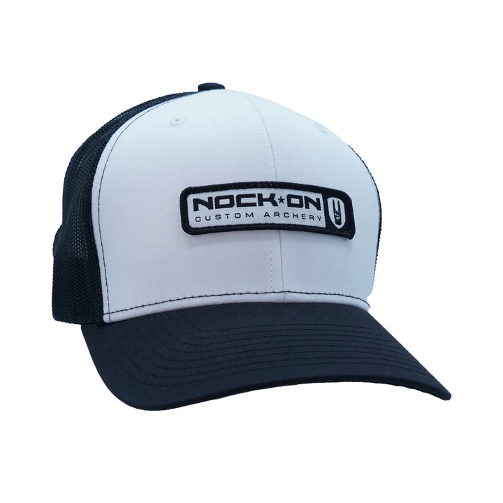 Branded Black & White Hat