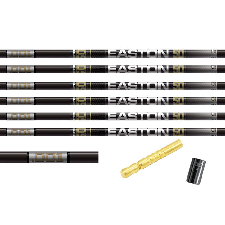 Easton 5.0 Match Grade Bare Shafts (6ct) Includes Brass HIT