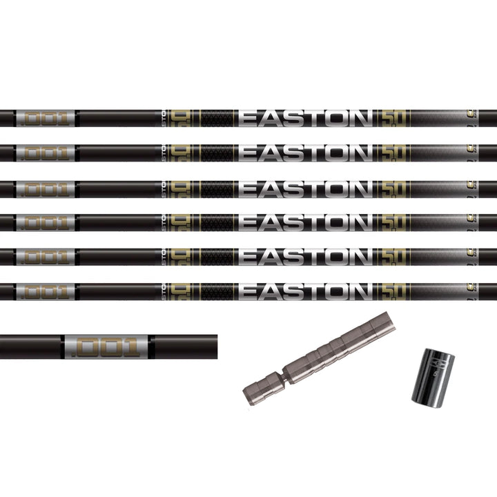 Easton 5.0 Match Grade Bare Shafts (6ct) Includes Stainless Steel  HIT