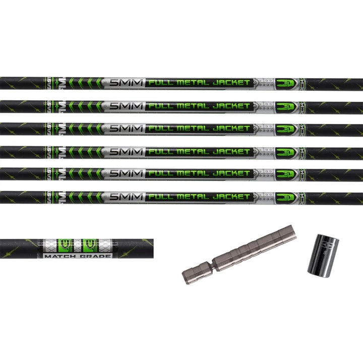 Nock On Full Metal Jacket Pro Series Bare Shafts (6ct)