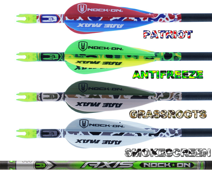 Limited Edition Hand Fletched Axis Match Grade Arrows (12ct)
