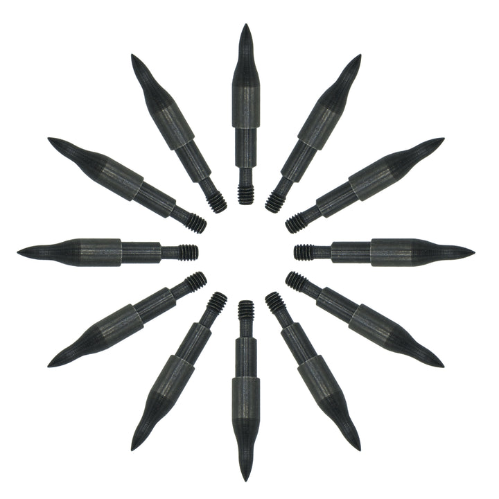 1 dozen high-precision field points for the perfect fit on Nock On Easton FMJ and Axis arrows.